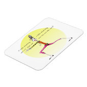 ヨガユーモア磁石 マグネット (左側)