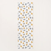 ヨガヨガマットをするタビー猫 ヨガマット (裏面)