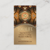 ヨガライフキャラメル金ゴールドOMニューエイジ名刺 名刺 (正面)