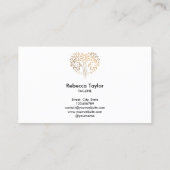 ヨガライフコーチセラピーハートツリー 名刺 (裏面)