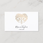 ヨガライフコーチセラピーハートツリー 名刺 (正面)