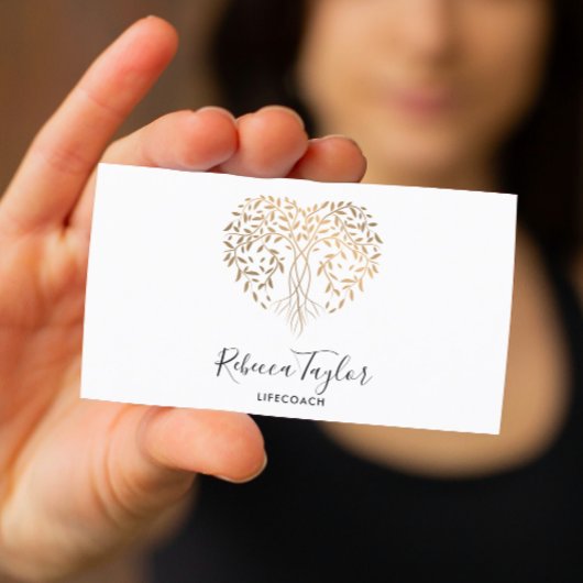 ヨガライフコーチセラピーハートツリー 名刺