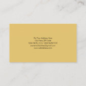 ヨガラグジュアリーゴールデンエンソサークルモティーチーブラック 名刺 (裏面)