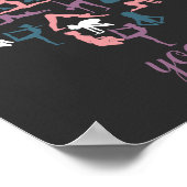 ヨガラブシルエット ポスター (角)