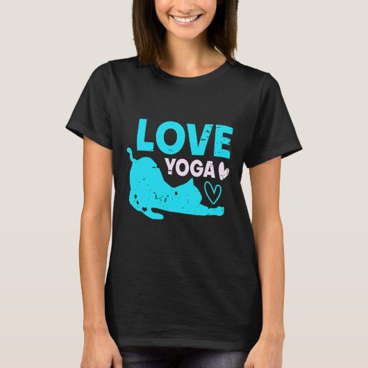 ヨガラブタイポグラフィ Tシャツ (正面)