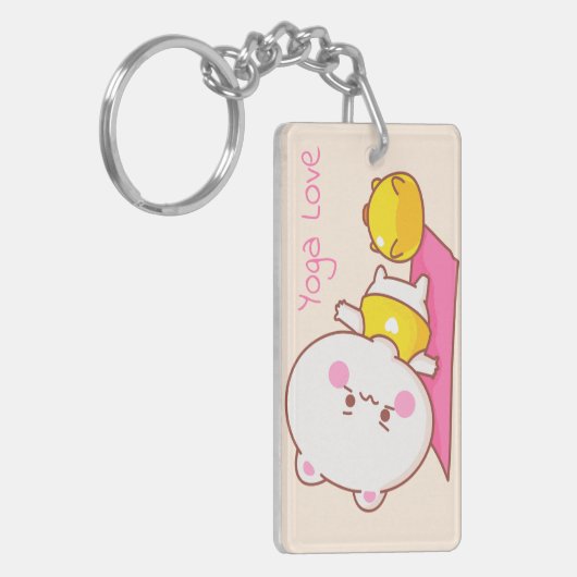 ヨガラブ キーホルダー (正面左)