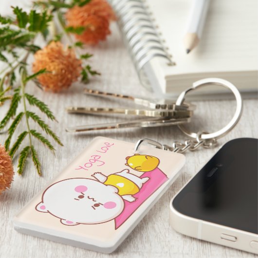 ヨガラブ キーホルダー (正面右)
