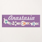 ヨガラマめい想スおもしろい&かわいい名前をカスタムする ヨガマット (正面(横))