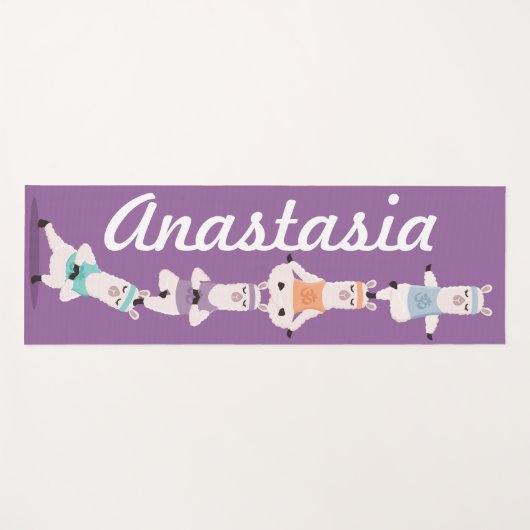 ヨガラマめい想スおもしろい&かわいい名前をカスタムする ヨガマット (正面(横))