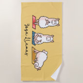 ヨガラマス ビーチタオル (正面)