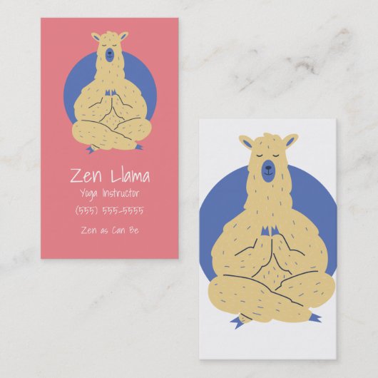 ヨガラマ 名刺 (正面/裏面)