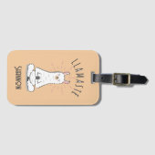 ヨガラマ – Llamaste Punモノグラム名 ラゲッジタグ (正面横)