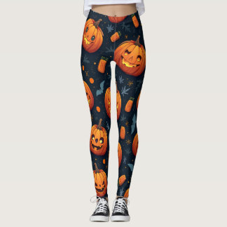 ヨガレギグハロウィンカボチャ レギンス