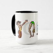 ヨガレターポジションレディメンズマグカップ マグカップ (正面左)