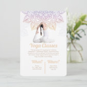 ヨガレッスンのご案内 招待状 (スタンド正面)