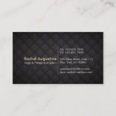 ヨガロイヤリティ6パンチ金ゴールドマンダラブラックレザー ロイヤリティカード (裏面)