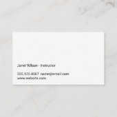 ヨガロゴ |モダン | 名刺 (裏面)