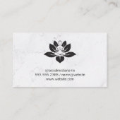 ヨガロゴ | 女性の座っめい想て 名刺 (裏面)