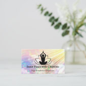 ヨガロータスインストラクター先生霊気ライフコーチ 名刺 (スタンド正面)