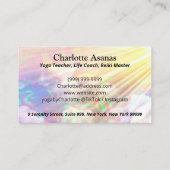 ヨガロータスインストラクター先生霊気ライフコーチ 名刺 (裏面)