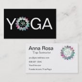 *～*ヨガロータスオウムOM曼荼羅先生インストラクター 名刺 (正面/裏面)
