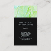 *~*ヨガロータスパステルピーオンマッサージ霊気ヒーラー 名刺 (裏面)