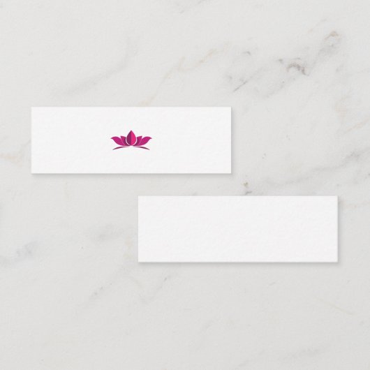 ヨガロータスパワー瞑想シンボルギフトアイディア コーリングカード (正面/裏面)