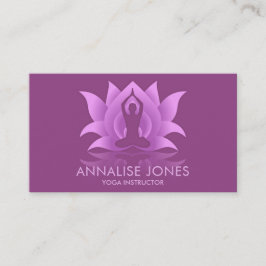 ヨガロータスフラワーポーズ 名刺