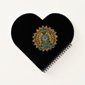 ヨガロータスポーズゼングラフィック ノートブック (裏面)