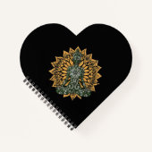 ヨガロータスポーズゼングラフィック ノートブック (正面)