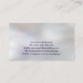 ヨガロータスムーン – アメジスト蛍石 名刺 (裏面)