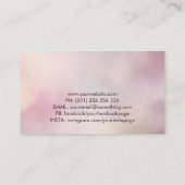 ヨガロータスラインアート – 優しいバラ 名刺 (裏面)