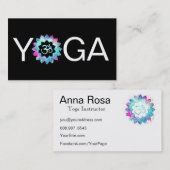 *～*ヨガロータス曼荼羅先生インストラクターオウムOM 名刺 (正面/裏面)