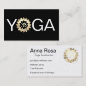 *～*ヨガロータスOMマンダラ先生インストラクターオウム 名刺 (正面/裏面)