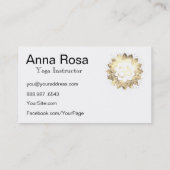 *～*ヨガロータスOMマンダラ先生インストラクターオウム 名刺 (裏面)