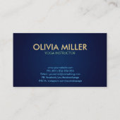 ヨガワードアート – カラフルイラストレーション 名刺 (裏面)