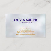 ヨガワードアート – カラフルイラストレーション 名刺 (裏面)