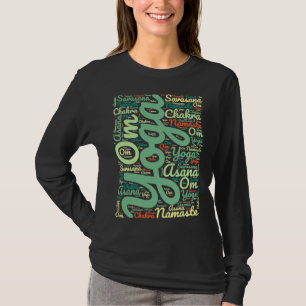 ヨガワードクラウドカラフルヨガワードクラウド Tシャツ