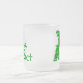 ヨガ中毒性フロストマグ – ヨガおもしろいギフト フロストグラスマグカップ (中央)