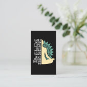 ヨガ仏教瞑想引用文禅 名刺 (スタンド正面)