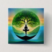 ヨガ仲介 缶バッジ (正面)