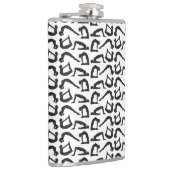 ヨガ位置シルエット フラスク (右)