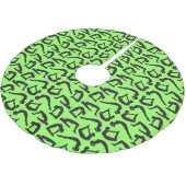 ヨガ位置シルエット ブラッシュドポリエステルツリースカート (アングル)