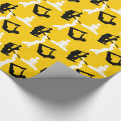 ヨガ位置スピリチュアル ラッピングペーパー (角)