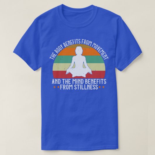 ヨガ体は運動から恩恵を受ける Tシャツ (デザイン正面)