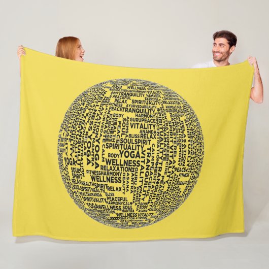 ヨガ信仰 フリースブランケット (インサイチュ)