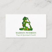 ヨガ先生インストラクタースピリチュアルコーチフローラ 名刺 (正面)