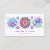 ヨガ先生インストラクタースピリチュアルコーチマンダラ 名刺 (正面)