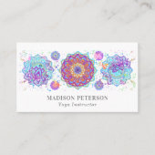 ヨガ先生インストラクタースピリチュアルコーチマンダラ 名刺 (正面)