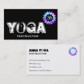 *~*ヨガ先生インストラクターロータスOM曼荼羅 名刺 (正面/裏面)